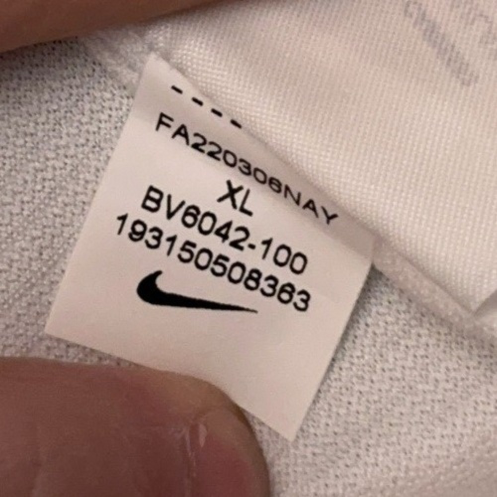 NEW Nike Dri-Fit Performance‎ Polo Shirt Men's XL White Campo Viejo Wines BV6042 - Picture 5 of 8